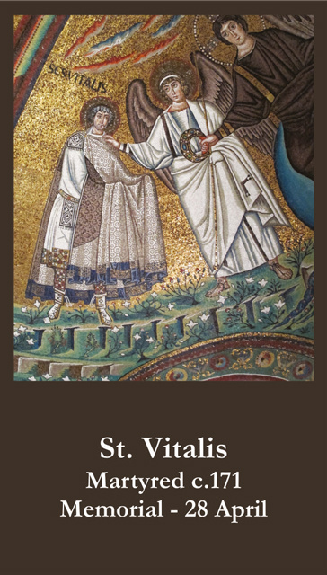 St. Vitalis Prayer Card